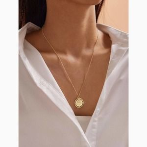 3/$30 Rose Pendant Dainty Gold Chain Necklace